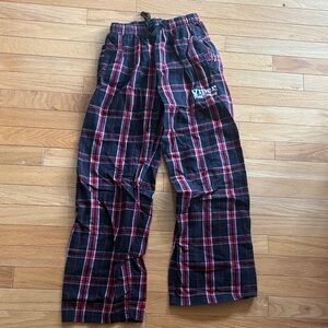 Viper Kids Plaid Pajama Bottoms - Black and Red